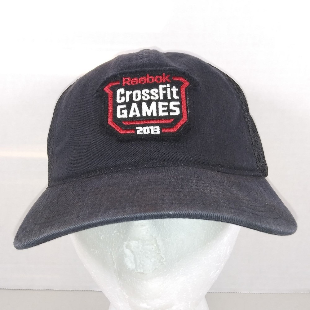 Reebok CrossFit Games Regionals 2013 Black Mesh Ball Cap Hat Snapback Size M-58